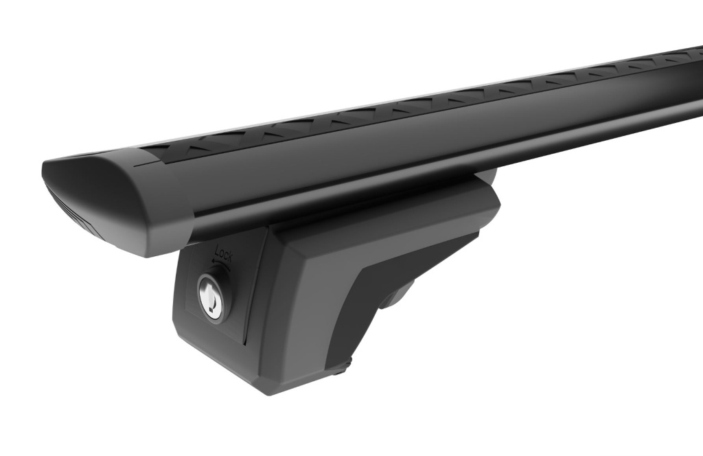 Автобагажник LUX ТРЭК-1 для Toyota Camry (XV10) универсал 1991-1997 классические рейлинги КДТ LUX 1,2м черные
