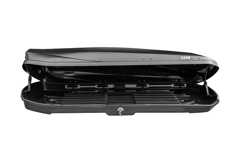 Автобокс на крышу LUX Irbis 206 black glossy (Люкс Ирбис 206 черный глянцевый)