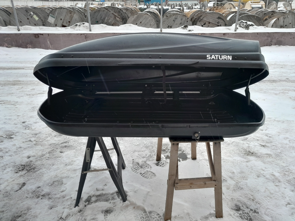 Автобокс Saturn 460 чёрный матовый двухсторонний Б/У