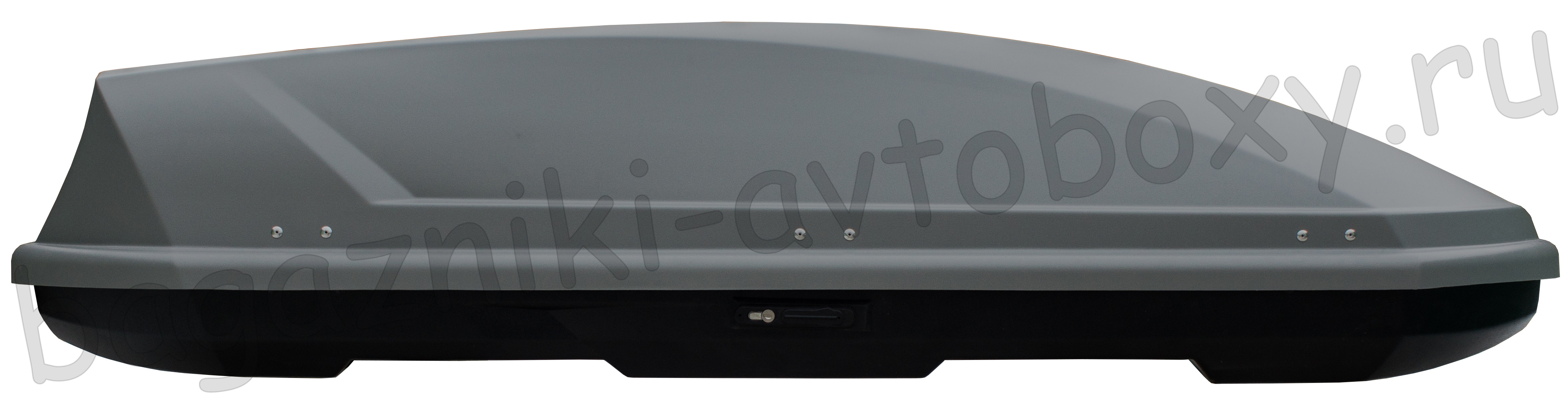 Автобокс на крышу Saturn 520 silver matte duo (Сатурн 520 серый матовый двусторонний)