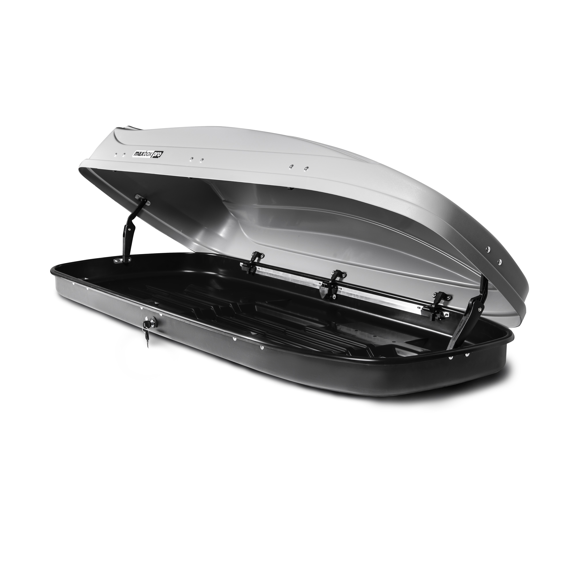 Автобокс на крышу MaxBox PRO / Maksima-List 520 silver matte (МаксБокс ПРО / Максима-Лист 520 серый матовый)