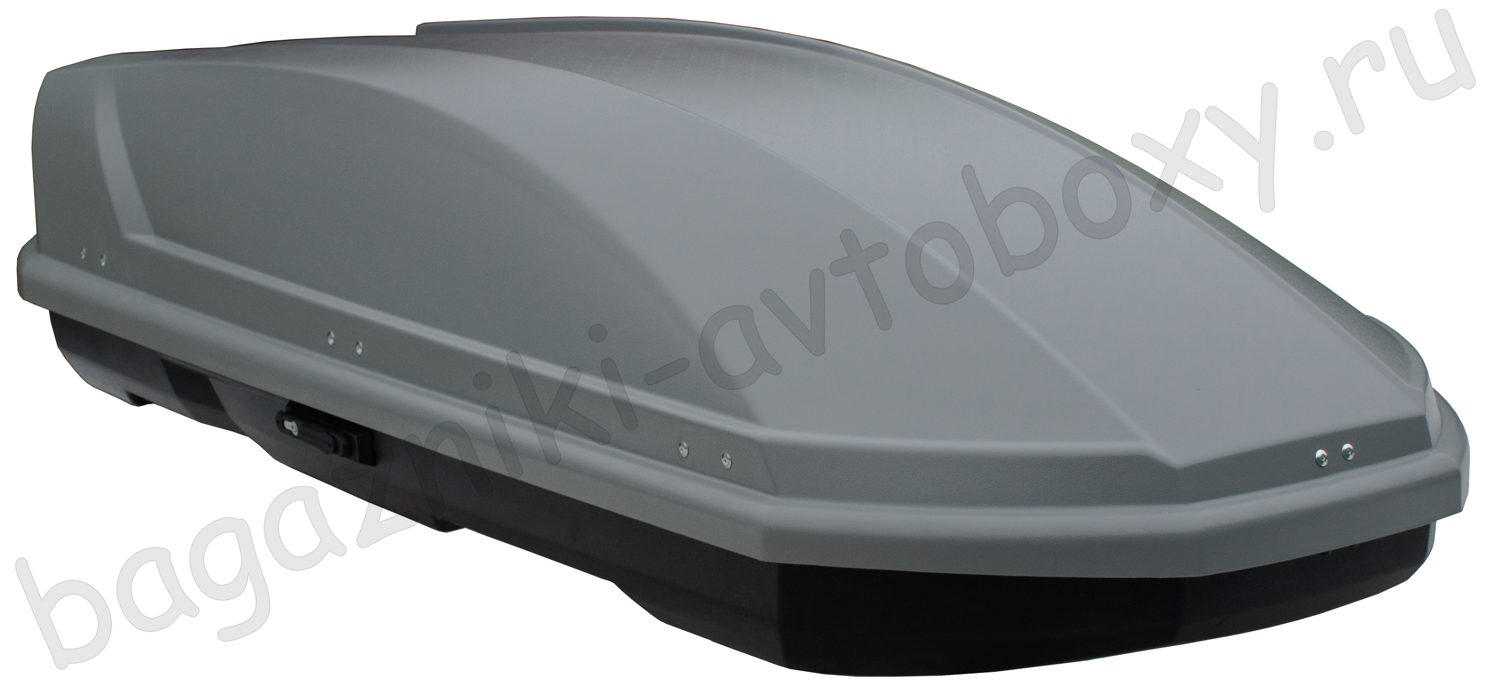 Автобокс на крышу Saturn 520 silver matte duo (Сатурн 520 серый матовый двусторонний)
