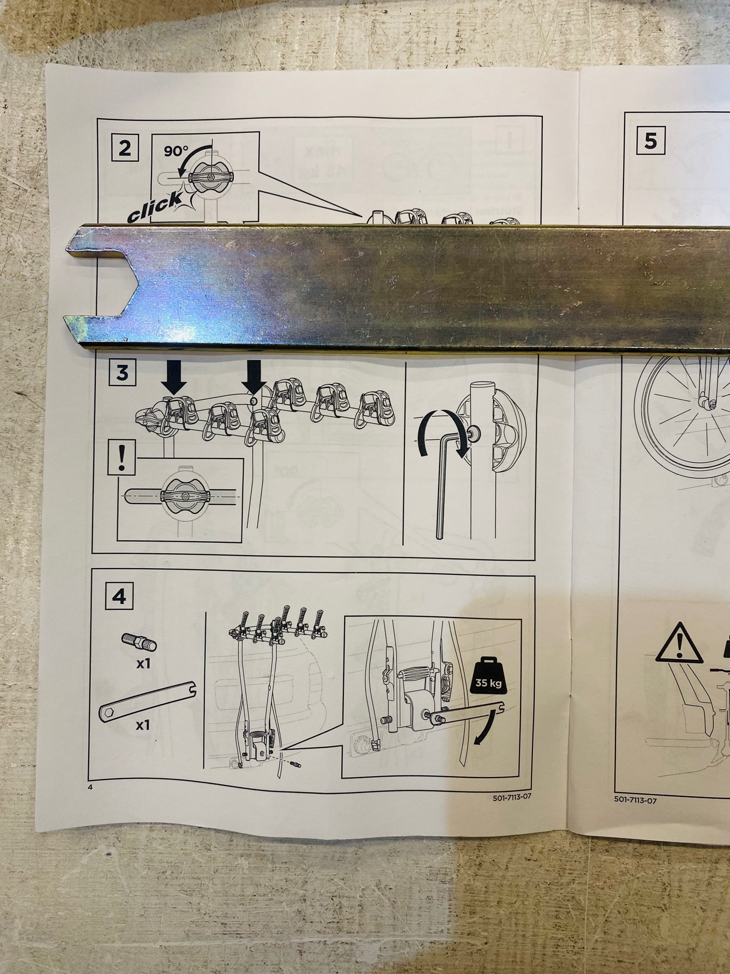 Ключ установочный для Thule 972, 974, 9708
