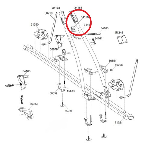 Проставочная резинка для велобагажника Thule FreeRide 532