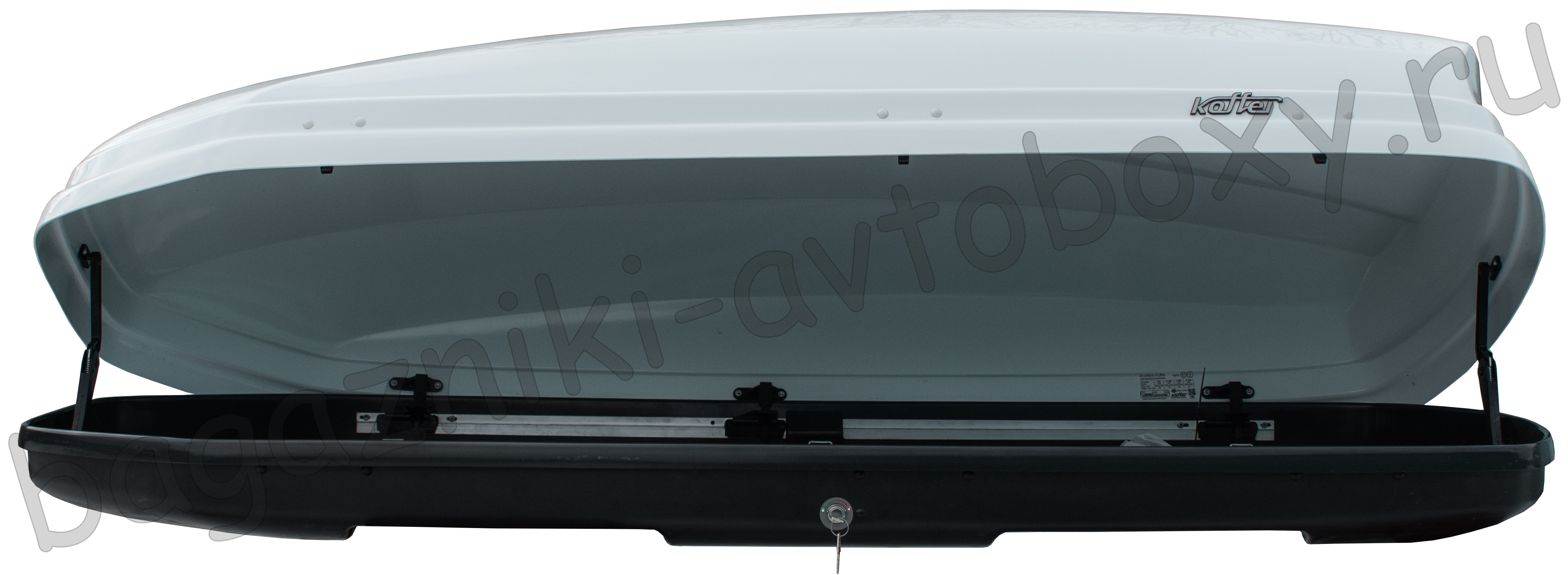 Автобокс Koffer KB 480 белый глянцевый двухсторонний