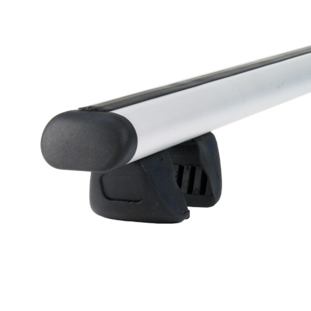 Багажник Amos Futura для Mitsubishi Pajero 3/5 дв. Джип 1991-2006гг. на рейлинги (аэродинамическая дуга)