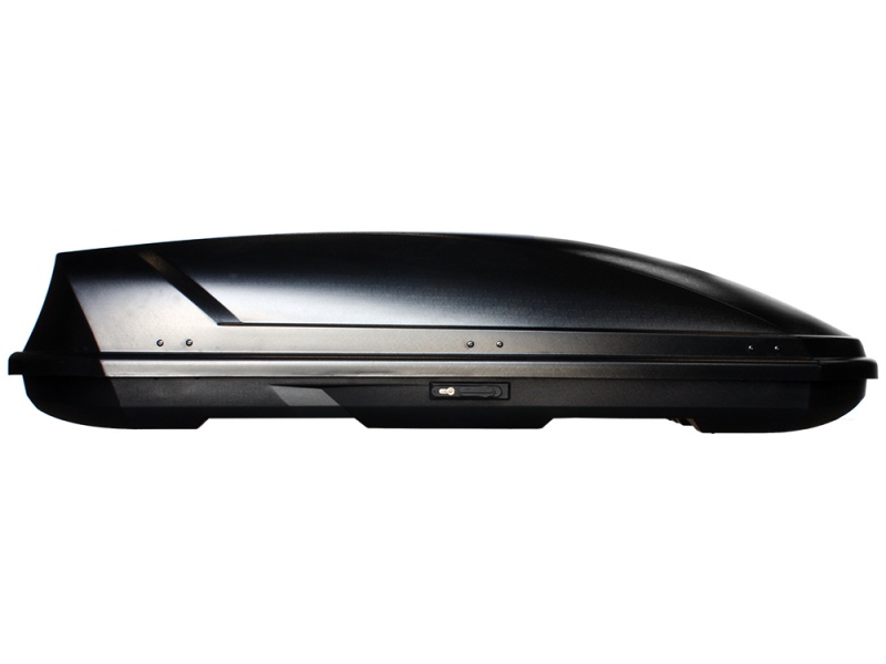 Автобокс на крышу Saturn 700 black matte duo (Сатурн 700 чёрный матовый двусторонний)