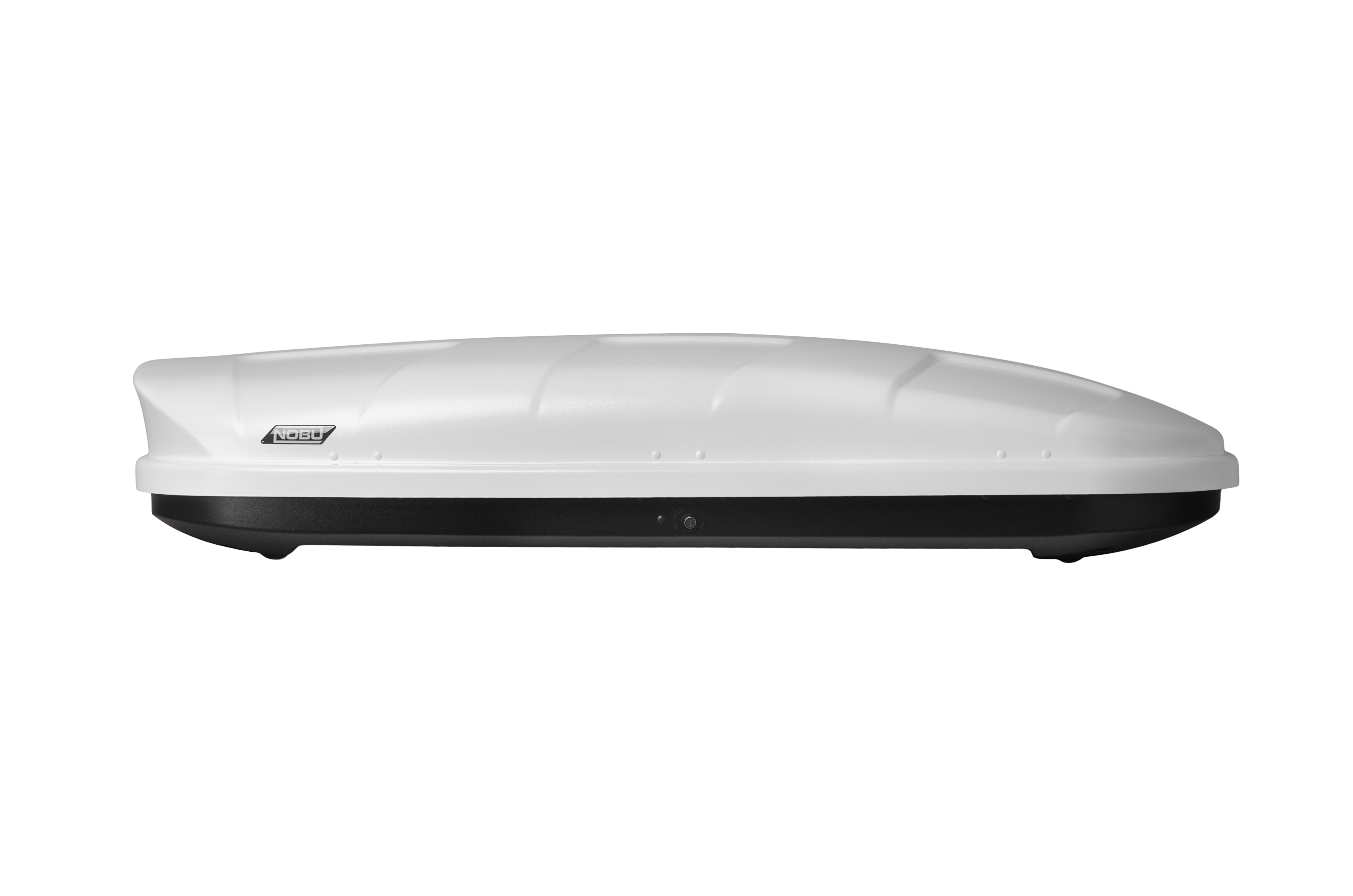 Автобокс на крышу NOBU CROSS 380 white matte (Нобу Кросс 380 белый матовый)