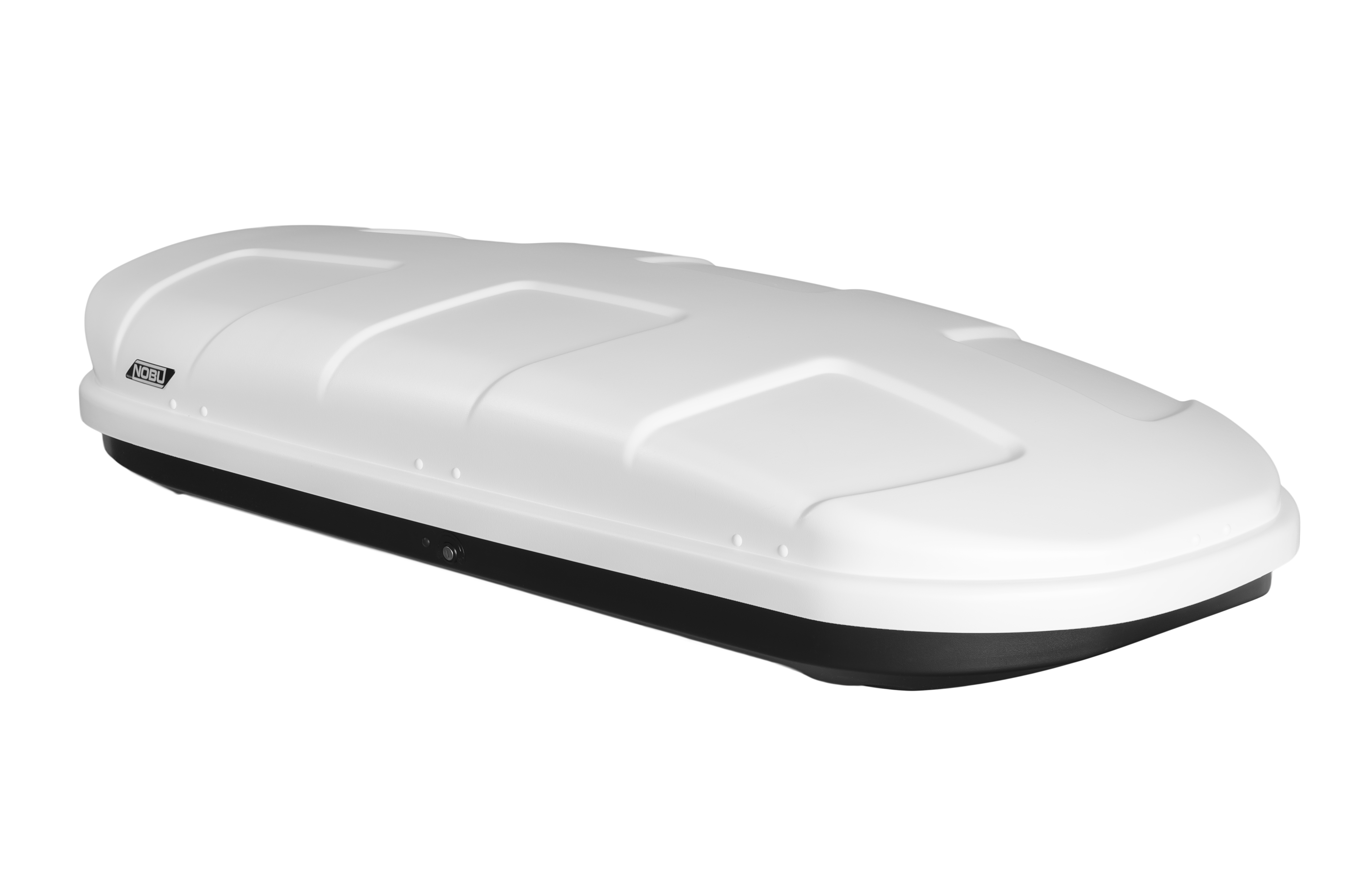 Автобокс на крышу NOBU CROSS 380 white matte (Нобу Кросс 380 белый матовый)
