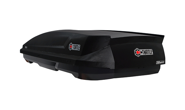 Автобокс на крышу Turtle Eсo Space black matte (Туртл Эко Спейс чёрный матовый)