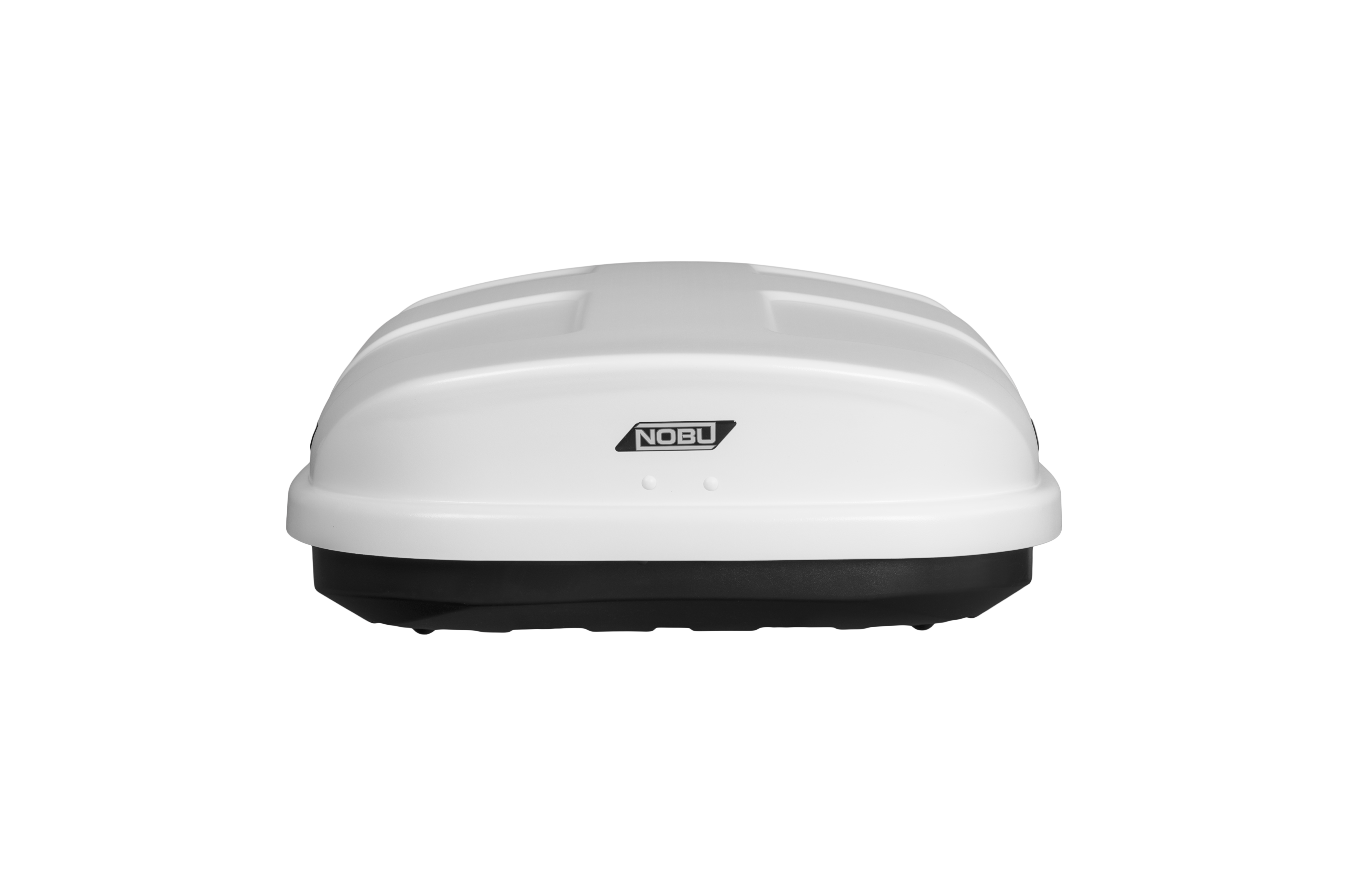 Автобокс на крышу NOBU CROSS 380 white matte (Нобу Кросс 380 белый матовый)