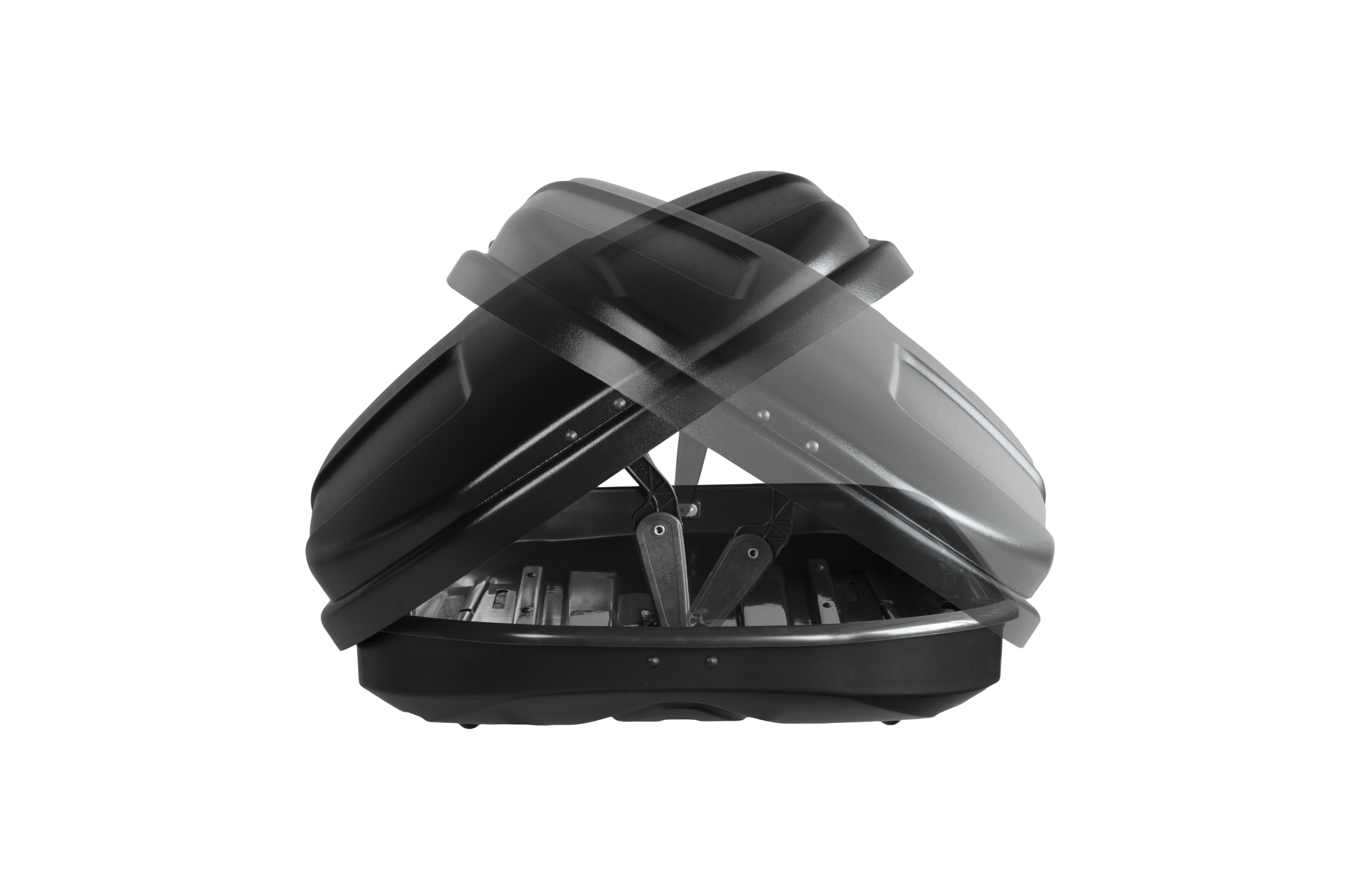 Автобокс на крышу NOBU CROSS 380 white matte (Нобу Кросс 380 белый матовый)