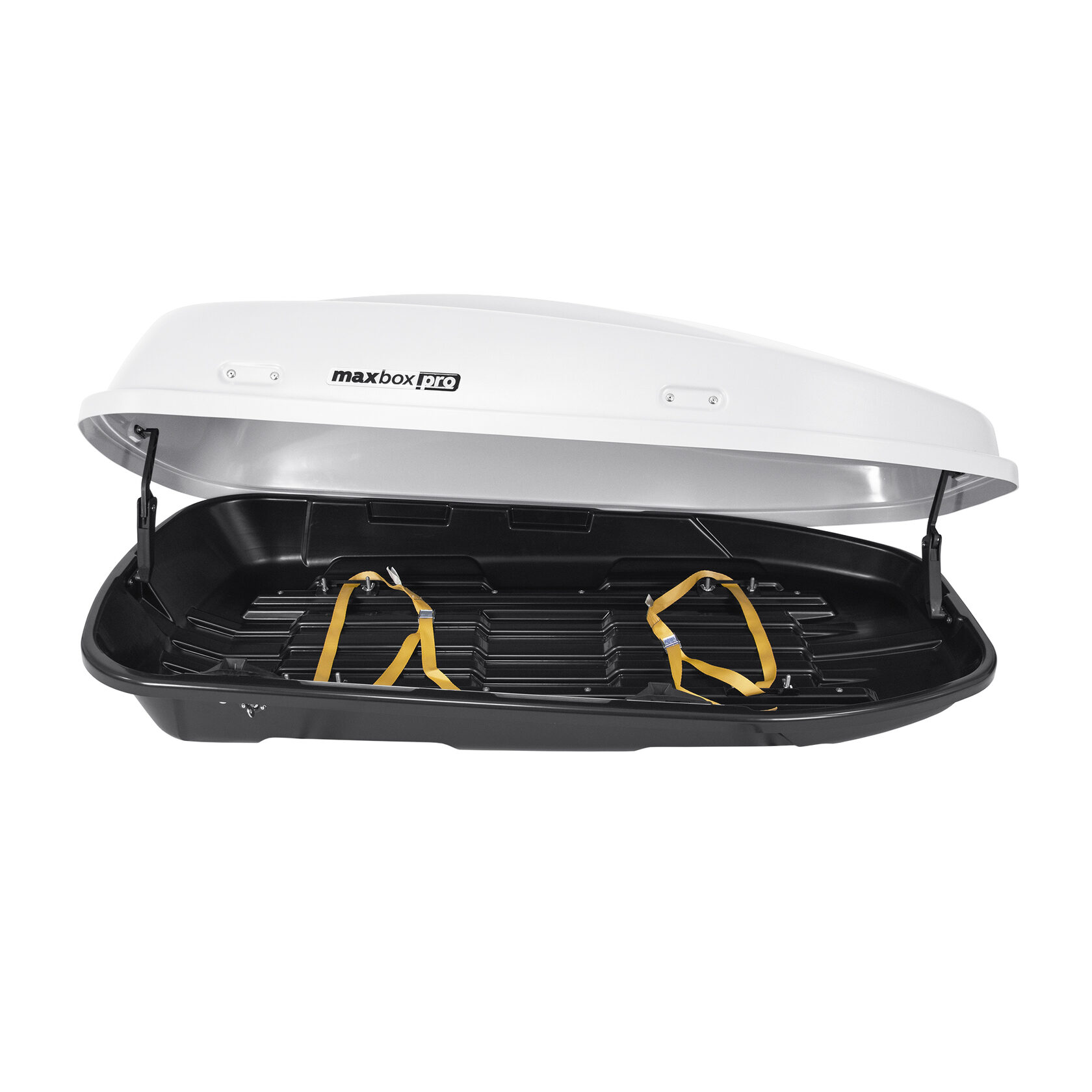 Автобокс на крышу MaxBox PRO / Maksima-List 380 white matte (МаксБокс / Максима-Лист 380 белый матовый)