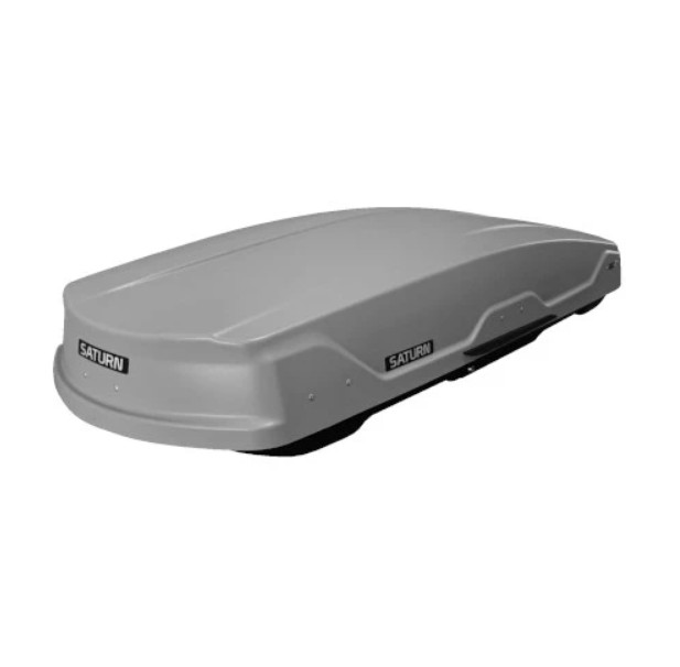 Автобокс на крышу Saturn 520 silver matte SN 520 G DUO NEW UF (Сатурн 520 серый матовый  СН 520 Ж ДУО НЬЮ УФ)