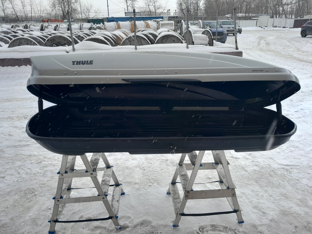 Автобокс Thule Motion 800 серый глянцевый Б/У