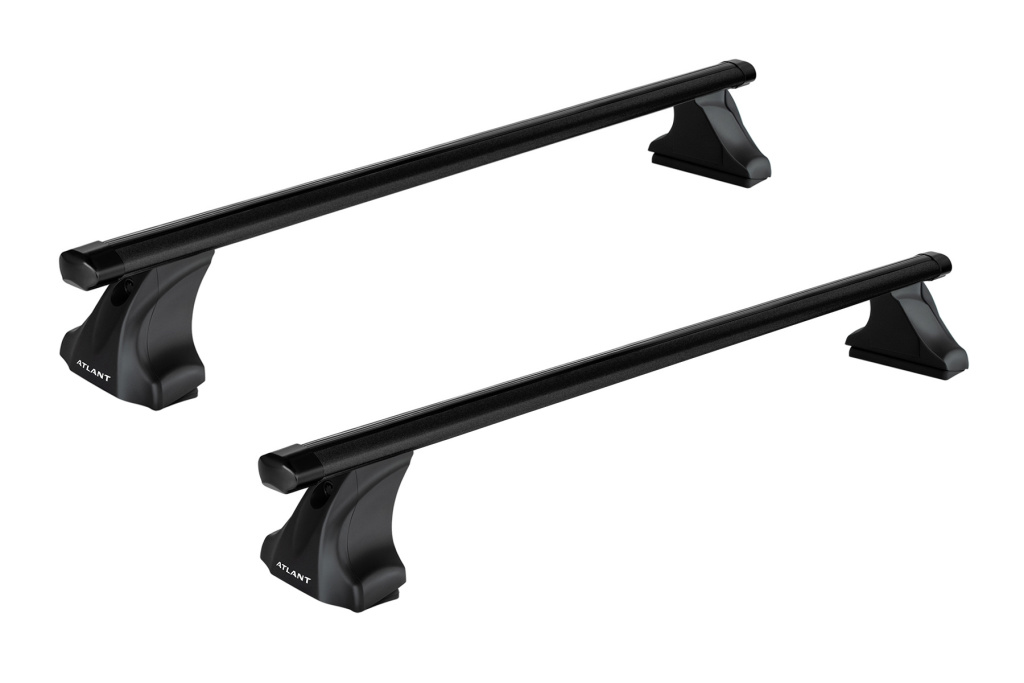 Автобагажник Atlant тип E за дверной проем для VOLKSWAGEN Passat (B7)  дуги алюминиевые аэро эконом черные 2010-2015 7002+7114+11013