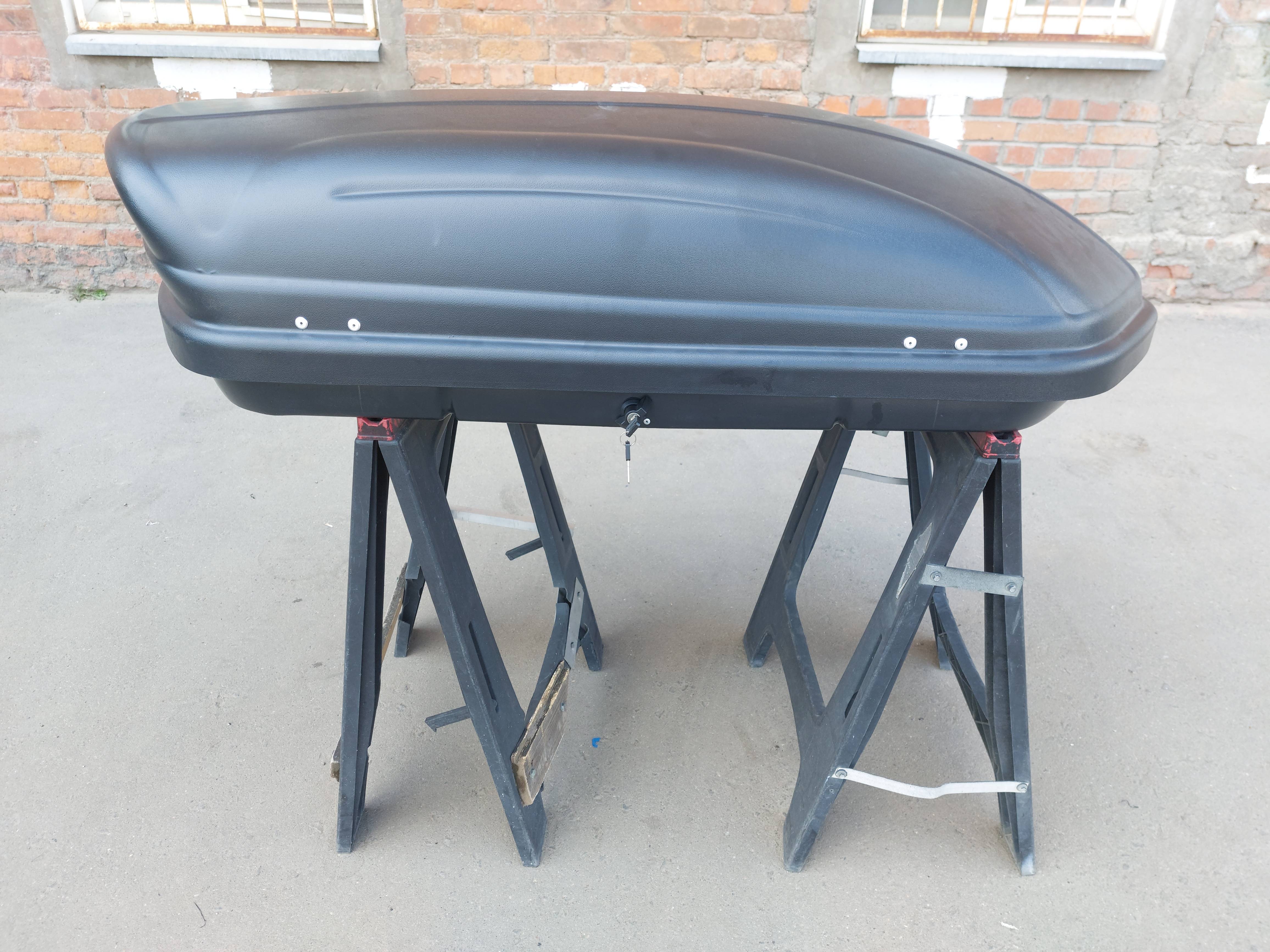 Автобокс на крышу Triton 400 black matte (Тритон 400 чёрный матовый)