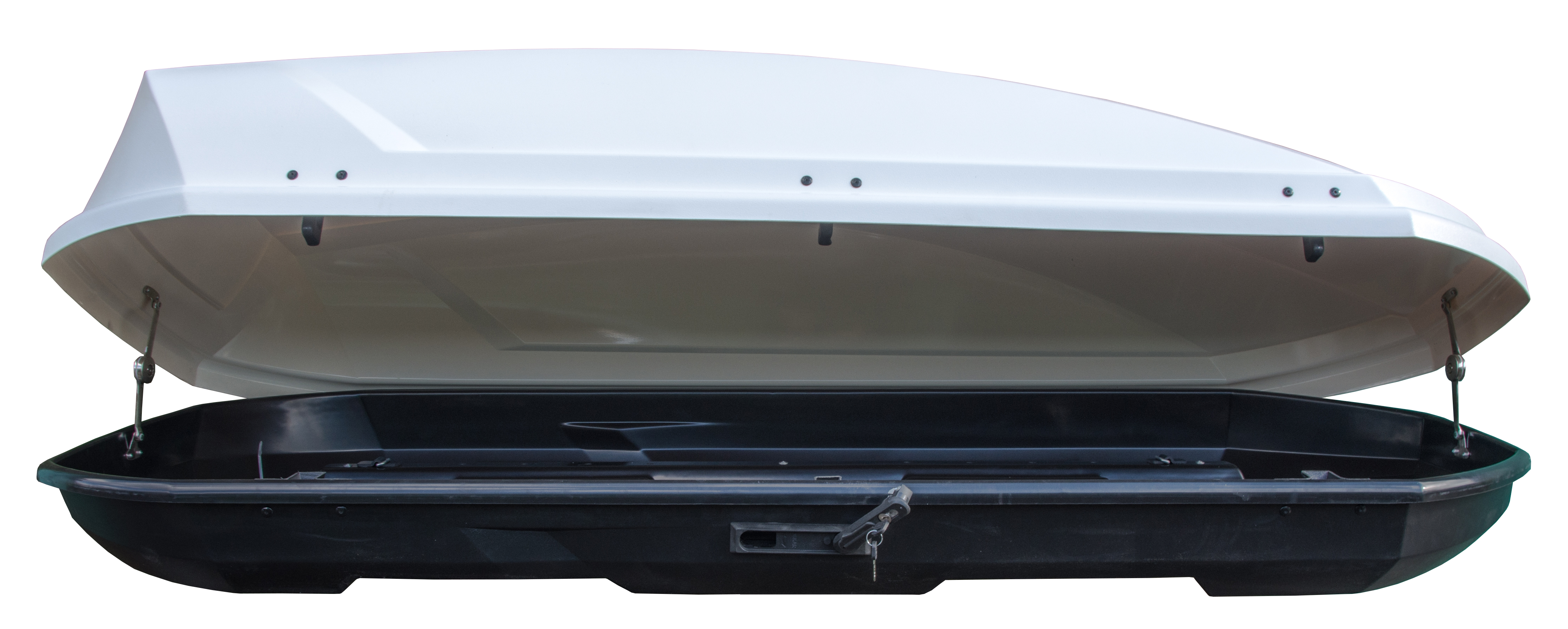 Автобокс на крышу Saturn 520 white matte duo (Сатурн 520 белый матовый двусторонний)