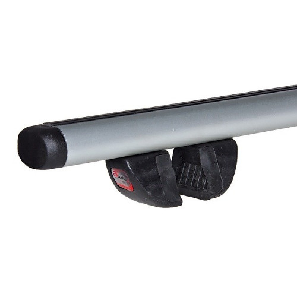 Багажник Amos Futura для Mitsubishi Pajero 3/5 дв. Джип 1991-2006гг. на рейлинги (аэродинамическая дуга)