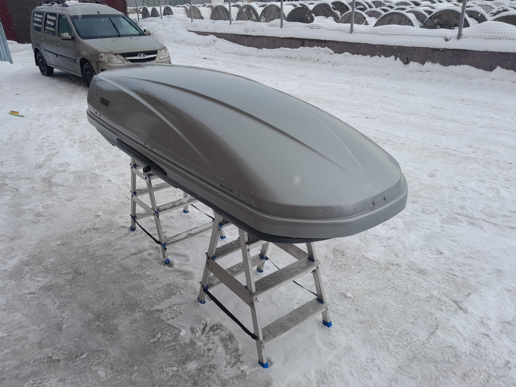 Автобокс Thule Motion 800 серый глянцевый Б/У