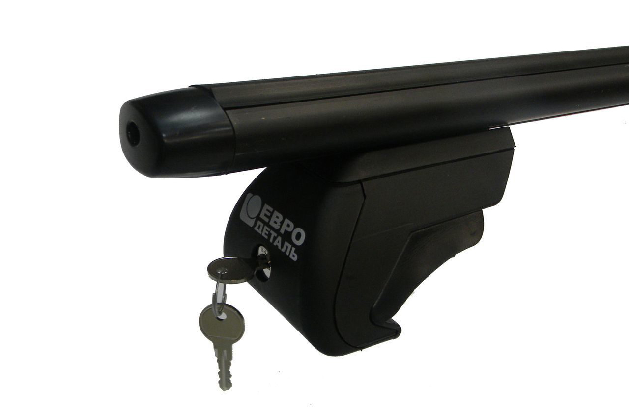 Багажник ED Аэродинамический черный с замком на крышу Toyota RAV 4 2012-2020 Рейлинги