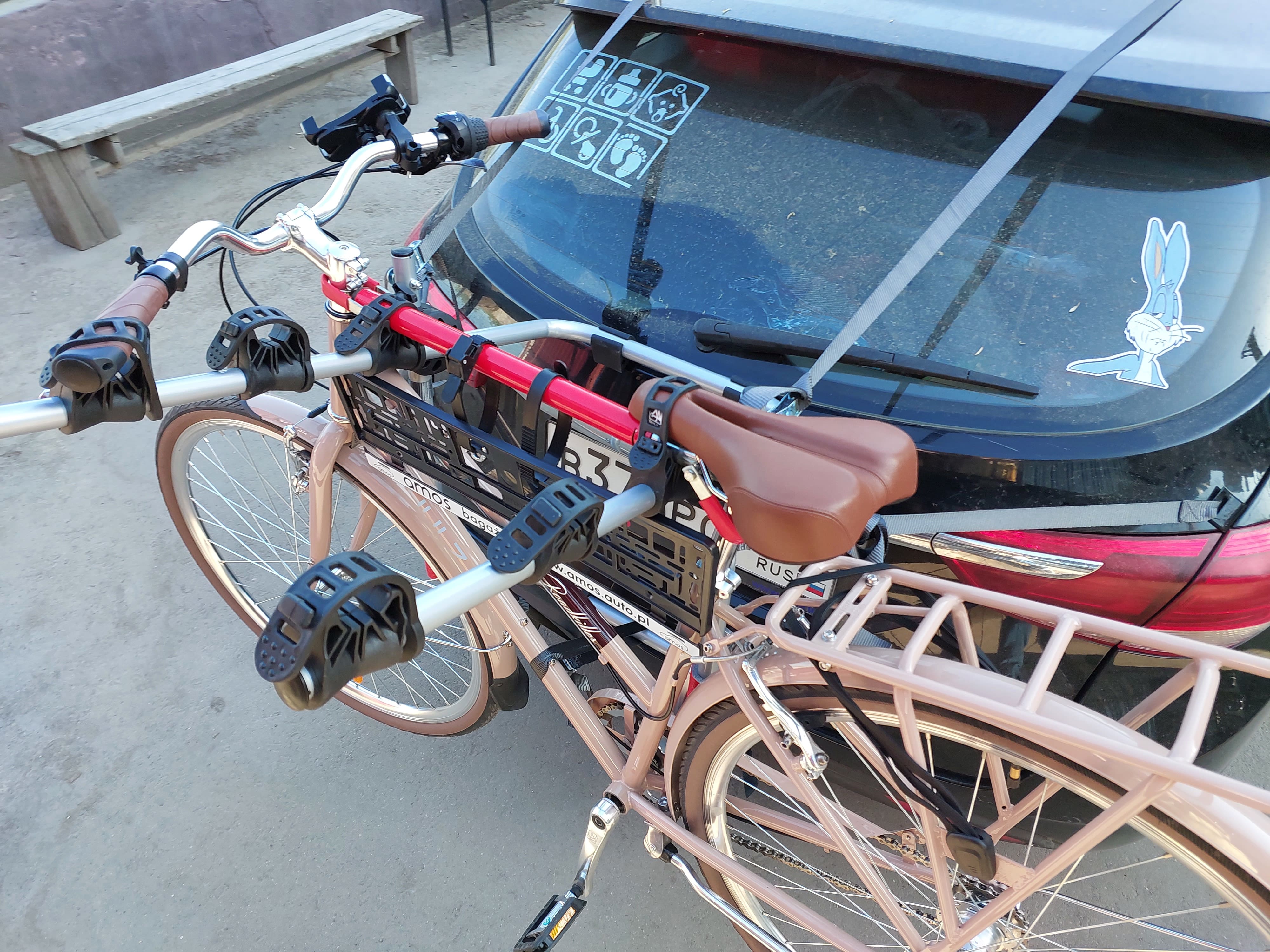 Велокрепление Amos Weekend 3 на заднюю дверь