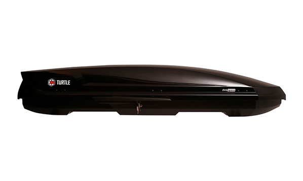 Автобокс на крышу Turtle Eсo Space black glossy (Туртл Эко Спейс чёрный глянцевый)
