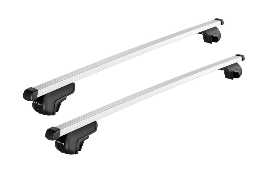 Автобагажник Atlant тип D для KGM Korando 2023-2025 рейлинги Дуги алюм. Прямоугольные 8810+8826