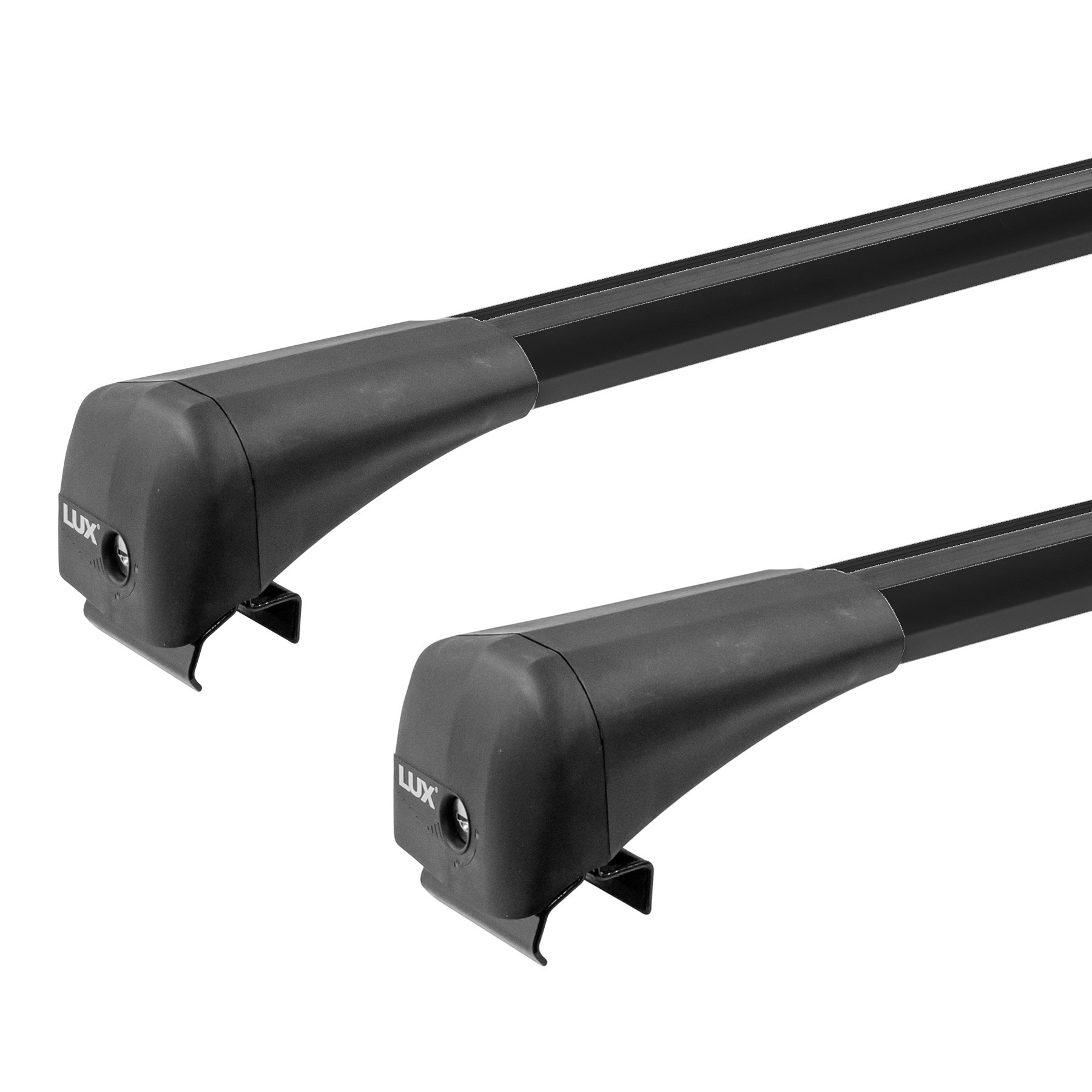 Автобагажник Lux Bridge Toyota RAV4 V внедорожник 2019-2020 штатные места аэро-трэвэл черный