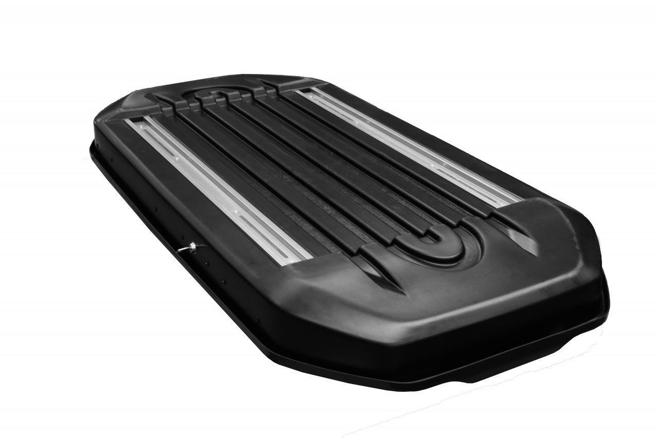 Автобокс на крышу LUX Tavr 175 black glossy (Люкс Тавр 175 чёрный глянцевый)