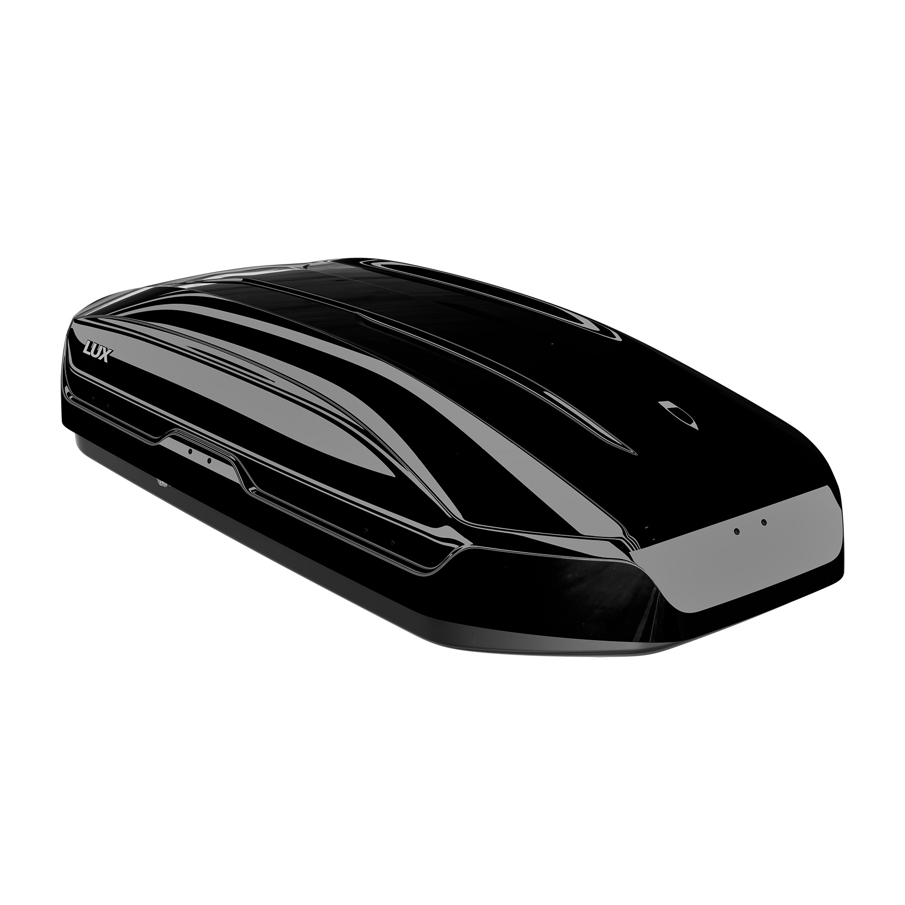 Автобокс на крышу LUX Tavr 175 black glossy (Люкс Тавр 175 чёрный глянцевый)