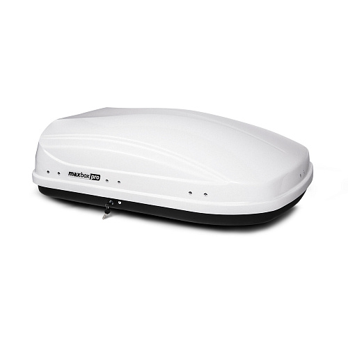 Автобокс на крышу MaxBox PRO / Maksima-List 430 white matte (МаксБокс / Максима-Лист 430 белый матовый)