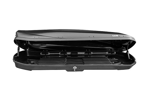 Автобокс на крышу LUX Irbis 206 black matte (Люкс Ирбис 206 черный матовый)