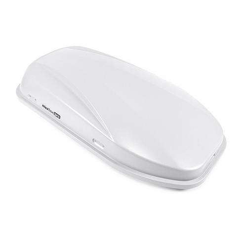Автобокс на крышу MaxBox PRO / Maksima-List 380 white matte (МаксБокс / Максима-Лист 380 белый матовый)