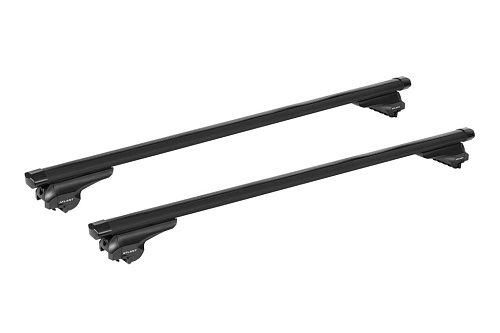 Автобагажник Atlant тип F для GAC GS4 2024-2025 рейлинги Дуги Аэро эконом черные 7008+11013