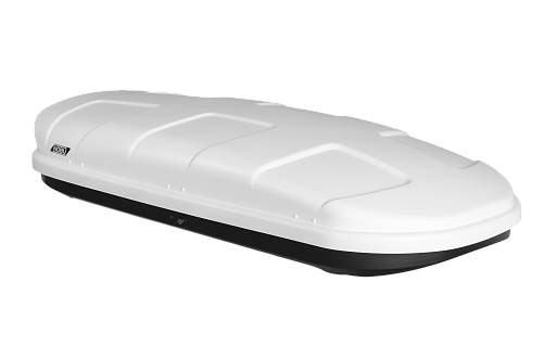 Автобокс на крышу NOBU CROSS 380 white matte (Нобу Кросс 380 белый матовый)