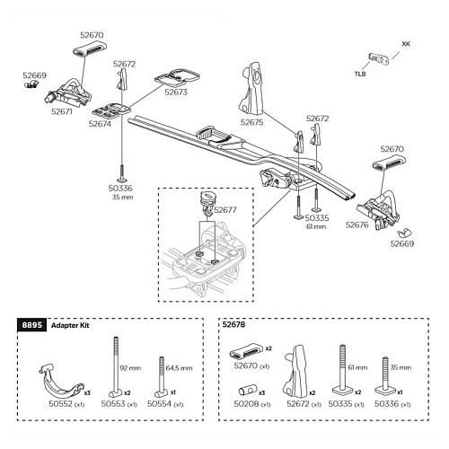 Ручка для велокрепления Thule ProRide 598