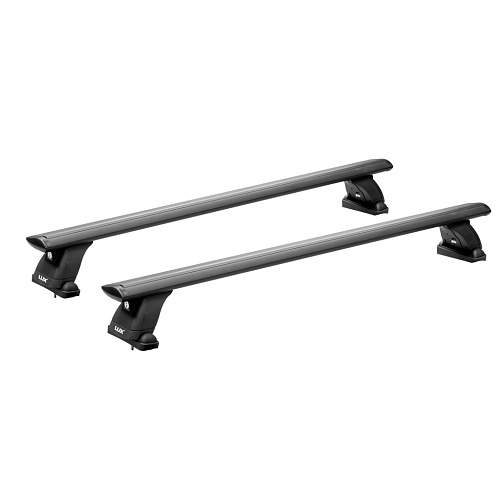 Автобагажник БК3 LUX lock Toyota Prius Alpha универсал 2011-2021 гладкая крыша КДТ черный