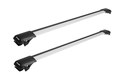 Автобагажник Atlant тип I для SKODA Yeti 5-дв внедорожник 2009-2018 рейлинги серые дуги 910/910 мм 10002+11015+11015