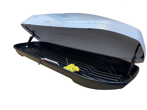 Автобокс на крышу ED Magnum 330 white carbon (ЕД Магнум 330 белый карбон)
