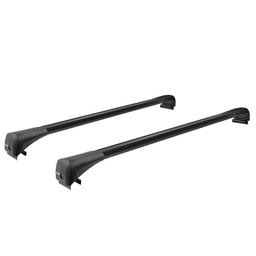 Автобагажник Lux Bridge BAIC X35 внедорожник 2019-… интегр. рейлинг аэро-трэвэл черный