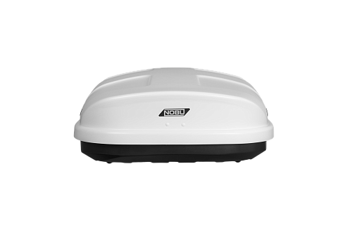 Автобокс на крышу NOBU CROSS 380 white matte (Нобу Кросс 380 белый матовый)