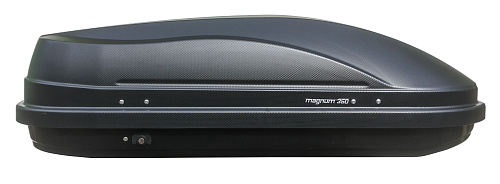 Автобокс на крышу ED Magnum 350 black carbon quick release (ЕД Магнум 350 черный карбон быстросъём)