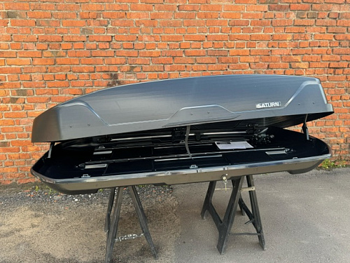 Автобокс Saturn 800 чёрный матовый двусторонний