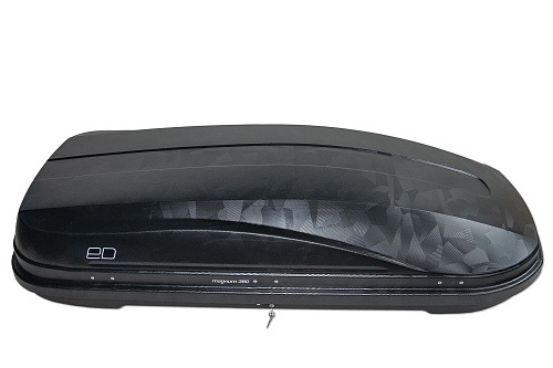 Автобокс на крышу ED Magnum 420 black camouflage quick release (ЕД Магнум 420 черный камуфляж быстросъём)