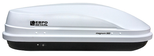 Автобокс на крышу ED Magnum 350 white carbon quick release (ЕД Магнум 350 белый карбон быстросъём)
