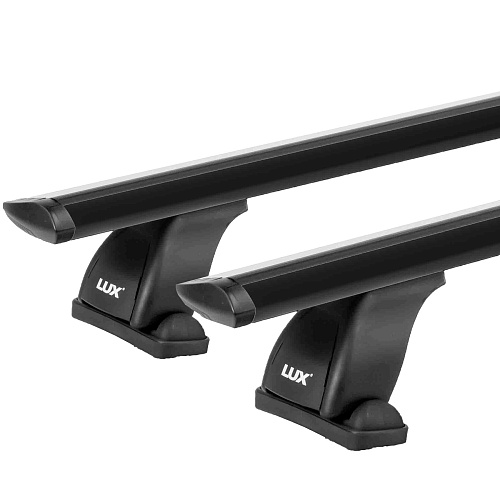 Автобагажник Lux БК1 Chery Fora A21 седан 2006-2010 гладкая крыша аэро-трэвэл черный