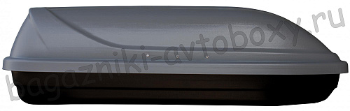 Автобокс на крышу Saturn / Atek 220 silver matte (Сатурн / Атек 220 серый матовый)