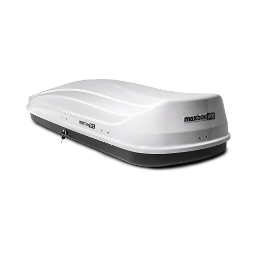 Автобокс на крышу MaxBox PRO / Maksima-List 520 white glossy (МаксБокс ПРО / Максима-Лист 520 белый глянцевый)