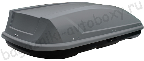 Автобокс на крышу Saturn 520 silver matte duo (Сатурн 520 серый матовый двусторонний)